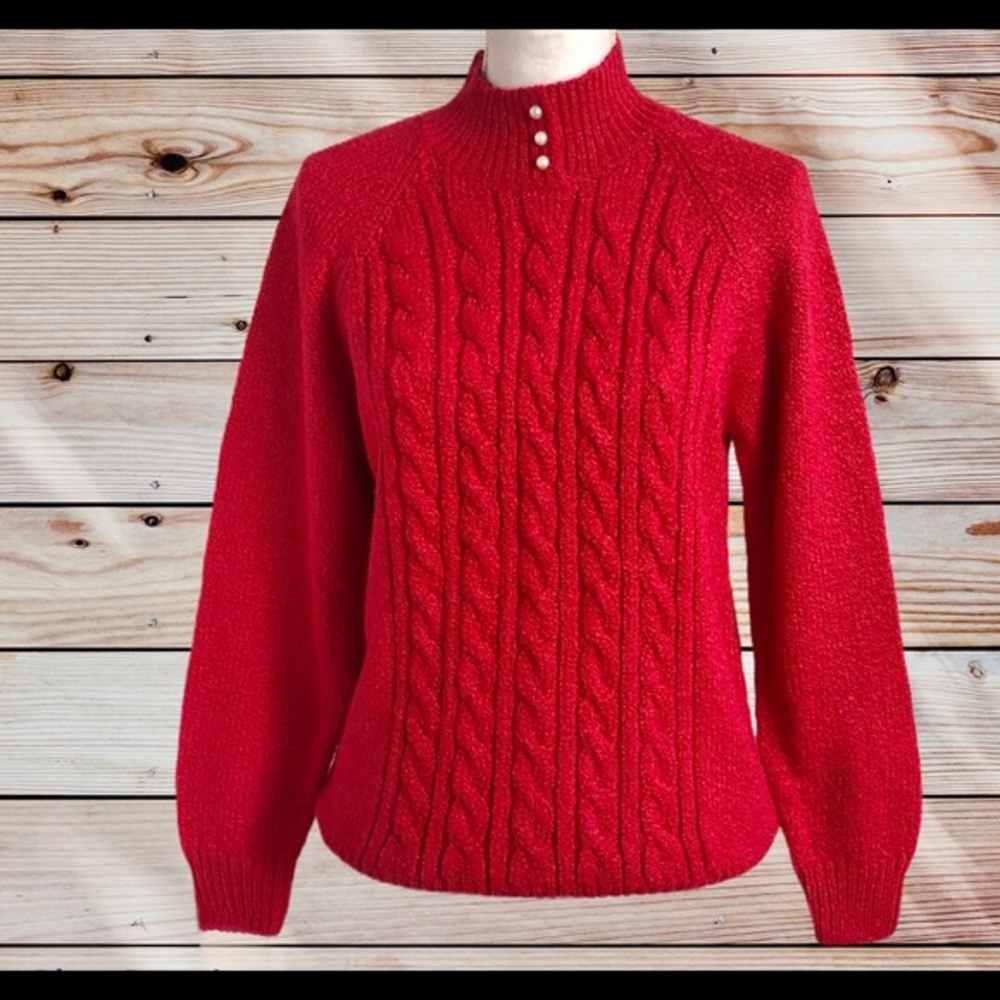 KAREN SCOTT red amore women’s sweater